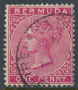 Bermuda SG 24  SC# 19c  Used Carmine  rose    see details /scans