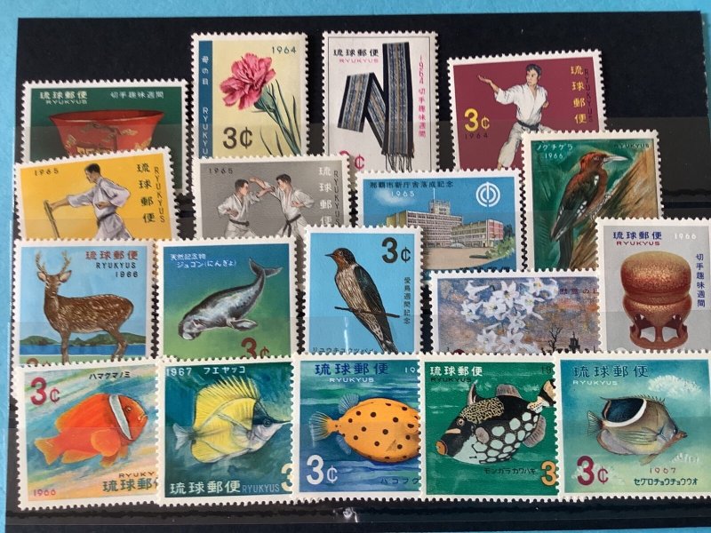 Ryukyu Islands 1960-1967 Mint Never Hinged  Stamps R46350 