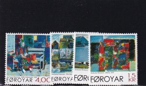 SA05 Faroe Islands 2001 Paintings by Zacharias Heinesen mint stamps