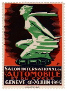 (I.B) Switzerland Cinderella : Motor Show (Geneva 1926) 