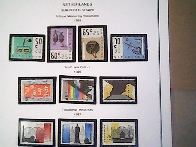 1986-87  Netherlands Semi-Postal MNH  full page auction