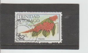 Trinidad and Tobago  Scott#  404j  Used  (1989 Chaconia)