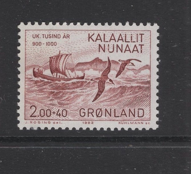 Greenland #B10  (1982 History issue) VFMNH CV $1.25