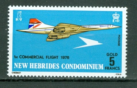 NEW HEBRIDES BRITISH...CONCORDE #204...MNH...$7.50