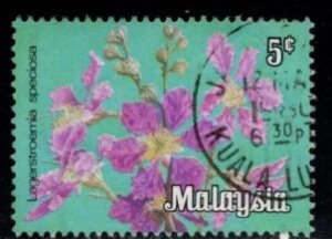 Malaysia - #193 Flowers - Used