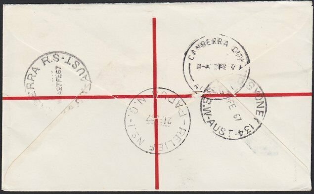 PAPUA NEW GUINEA 1967 Registered cover RELIEF No.1 cds used at KIETA.......H197