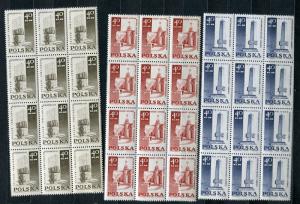 Poland 1968 Mi 1885-7 Block of 12  MNH 4745