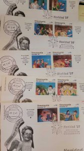 O) 1997 VENEZUELA, CHRISTMAS, SET FDC