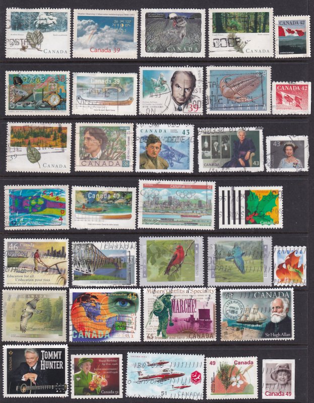 Canada 64 Used Stamps