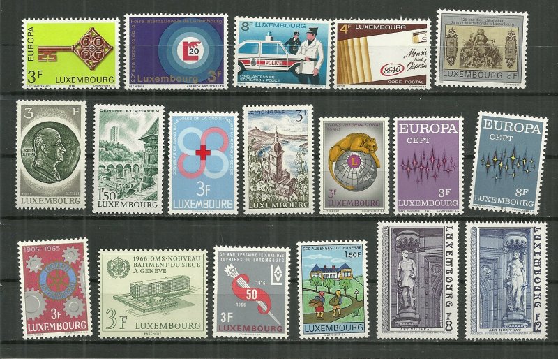 Vintage MNH Luxembourg collection