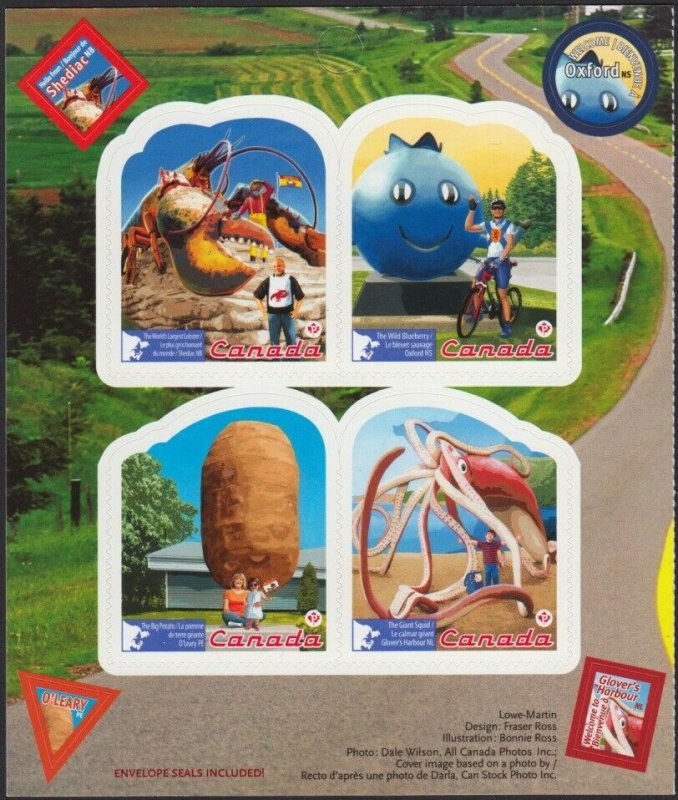 Roadside ATTRACTION-3 = left BK Page of 4 Canada 2011 #2485 MNH