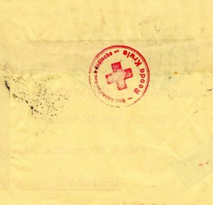 DUTCH EAST INDIES WW2 Cover BANJOEBIROE Internment Camp RED CROSS 1941 Iraq DL79