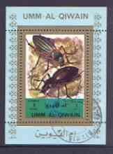 Umm Al Qiwain 1972 Insects individual perf sheetlet #14 c...