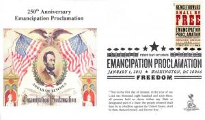 Emancipation Proclamation FDC, w/ b&w cancel - Error.