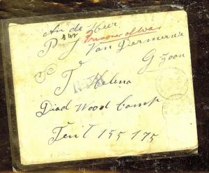 ST HELENA (P0210B) 1901 INCOMIN BOER WAR POW STAMPLESS COVER