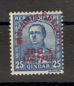 ALBANIA - MH STAMP, 25 Q - OVERPRINT - ZOG- 1928.