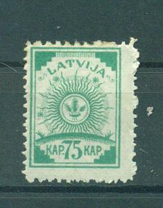 Latvia sc# 81 mh cat value $.35