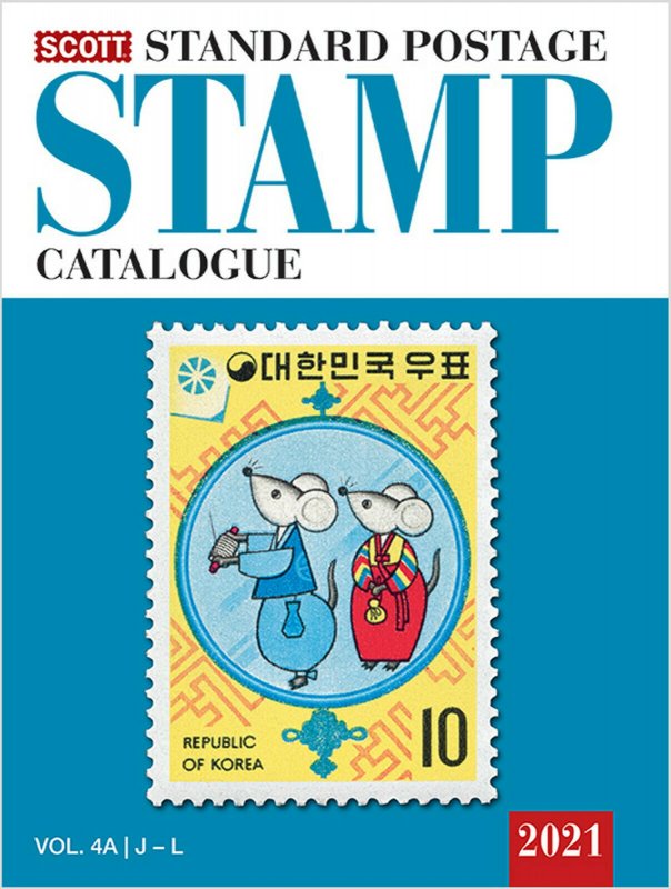 Scott Stamp Catalog 2021 Volume 4A & 4B - COUNTRIES J-M  Book  FREE SHIPPING!