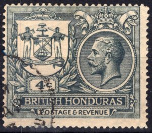 ZAYIX British Honduras 90 Used 2c dk gray Seal of Colony & George V 021823S137M