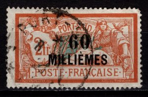 French PO in Port Said 1921 Merson key type Surch. 60m. on 2f. [Used]