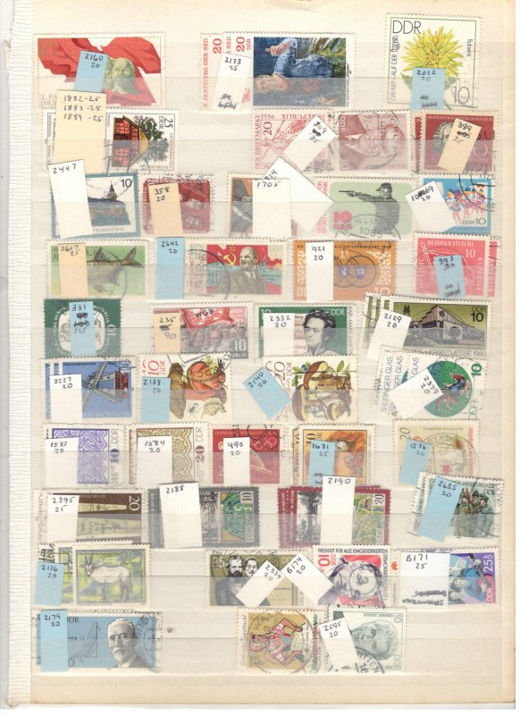 GERMANY COLLECTION ON STOCK SHEETS, BOTH MINT/USED