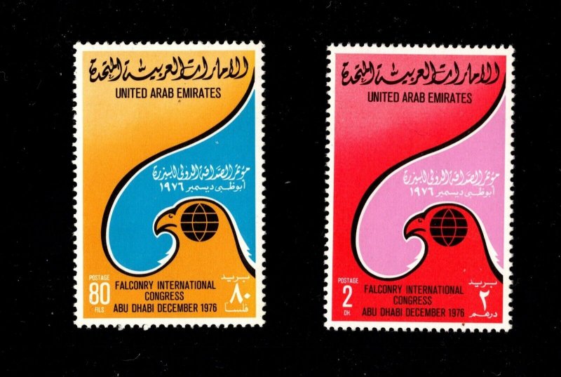 EDSROOM- 5521  United Arab Emirates 85-86 MNH International Falconry Congress