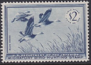 RW22 U.S. 1955 Federal Duck Stamp $2.00 MNH CV $85.00