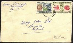 JAMAICA 1960 cver to UK : PALISADES skeleton temporary cds.................96193