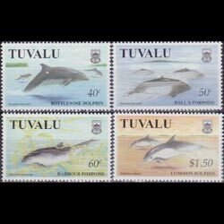 TUVALU 1998 - Scott# 772-5 Dolphins Set of 4 LH