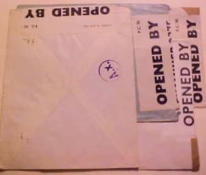 ALGERIA  POW RED CROSS CENSORED 1943 GENEVA WITHERMAN AX 4 DIFF CENSOR 31559/240