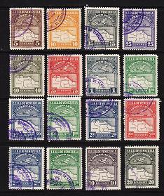 Venezuala - #C1 - C16 Map & Plane -  CTO