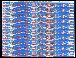 U.S. #WX247 XMAS SEALS SHEET OF 100 MNH