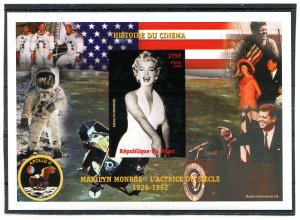 Niger 1999 MARILYN MONROE & JF.Kennedy Apollo 11 s/s Imperforated Mint (NH)