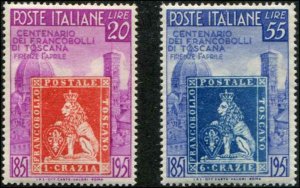 Italy SC# 568-9 Stamp on Stamps MNH SCV $45.00