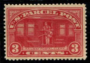 Q3 US 3c Parcel Post, unused