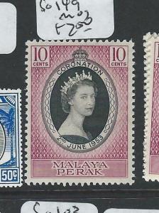 MALAYA PERAK (P1108B) QEII  CORONATION SG149  MOG