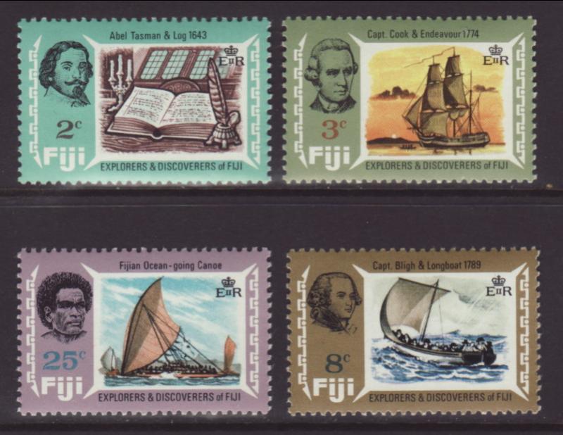 Fiji 293-296 Explorers MNH VF