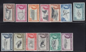 Ascension Scott # 62 - 74 mint set VF OG lightly hinged cv $ 145  ! see pic !