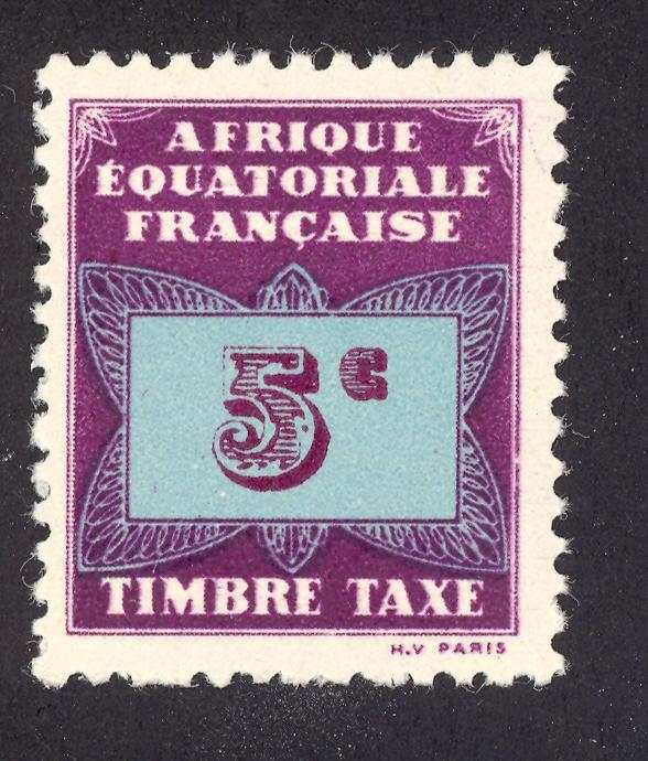 French Equatorial Africa J1 MH