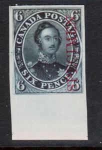 Canada #2TCxi Extra Fine Sheet Margin Proof India On Card