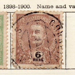 Portuguese India 1898-1900 Early Issue Fine Used 6r. NW-265441