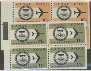 Canal Zone #C48a-C49a Unused Multiple