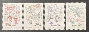 Australia 1994 #1381-4, Aviation Pioneers, MNH.