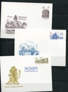 Germany 6 Postal Stationary Cards Unused 3800