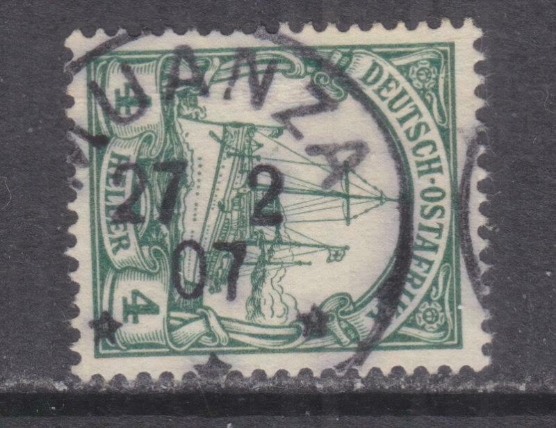 GERMAN EAST AFRICA, 1905 Yacht, MUANZA cds.