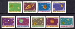 Albania 777-785 Space Imperfs MNH VF