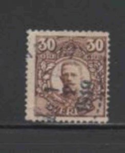 SWEDEN #86 1910 30c GUSTAF V F-VF USED