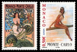 Monaco 2003 Scott #2290-2291 Mint Never Hinged