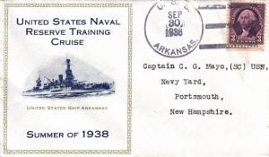 1938, USS Arkansas, BB-33, Reserve Training Cruise (N3606)