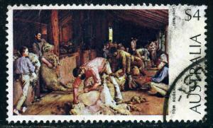 Australia - Scott #576 - $4 - Shearing the Rams - Used